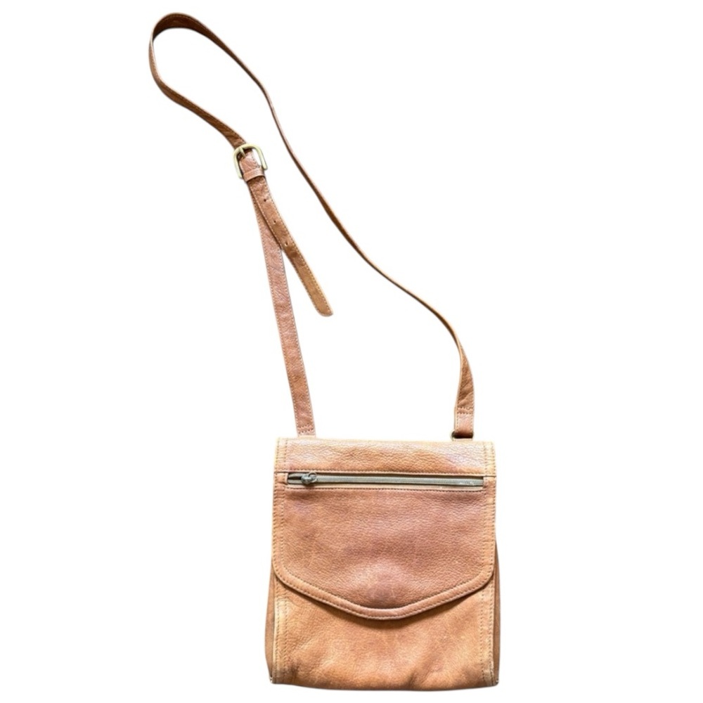 Fossil Tan Leather Shoulder Bag